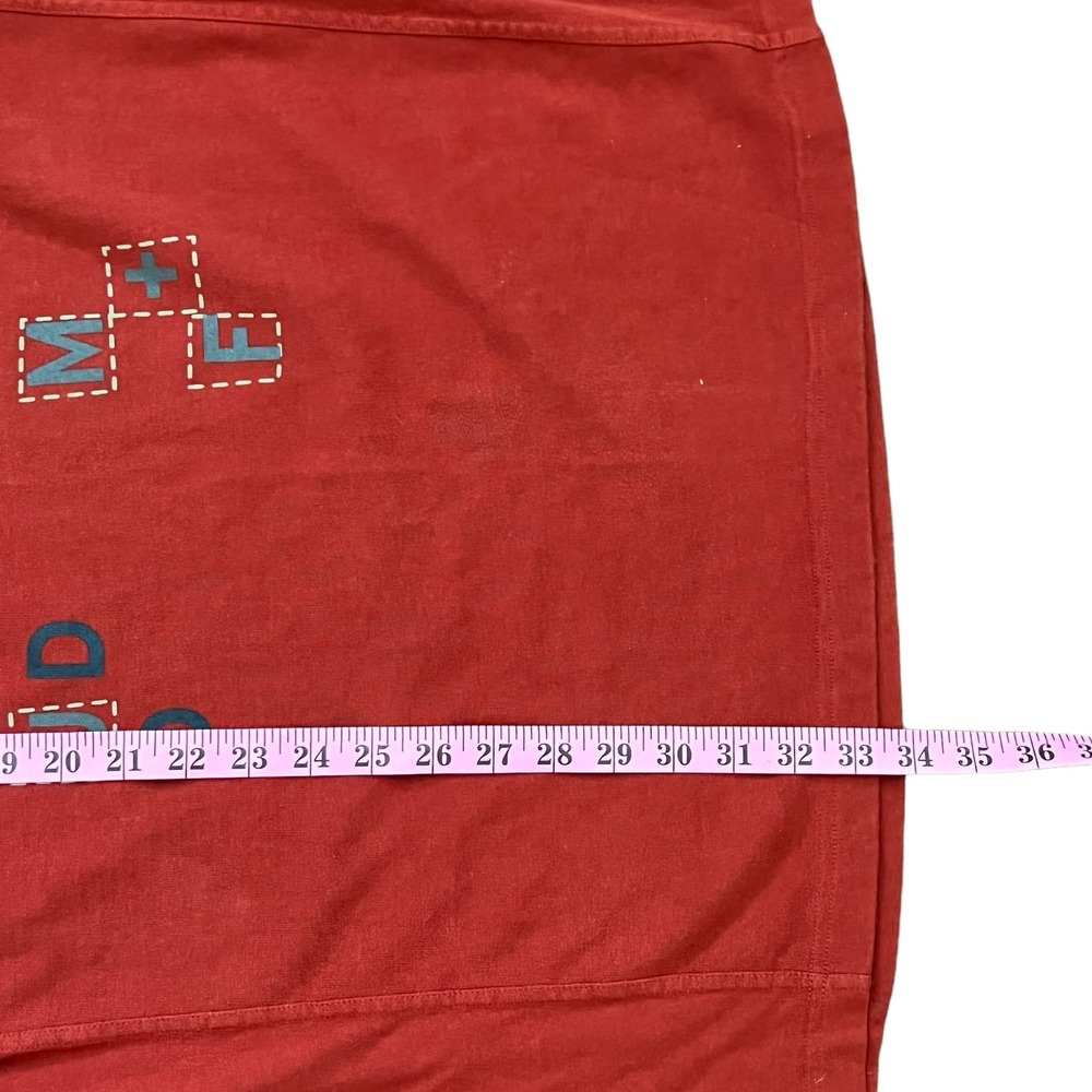 Marithe Francois Girbaud‎ Y2K Mens T-Shirt 3XL Red Hip Hop 90s Streetwear Urban - Picture 7 of 9
